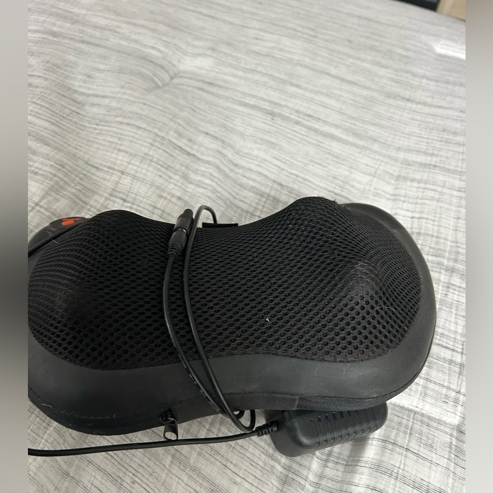 Black Massage Cushion. 12W x 6H - Picture 2 of 3